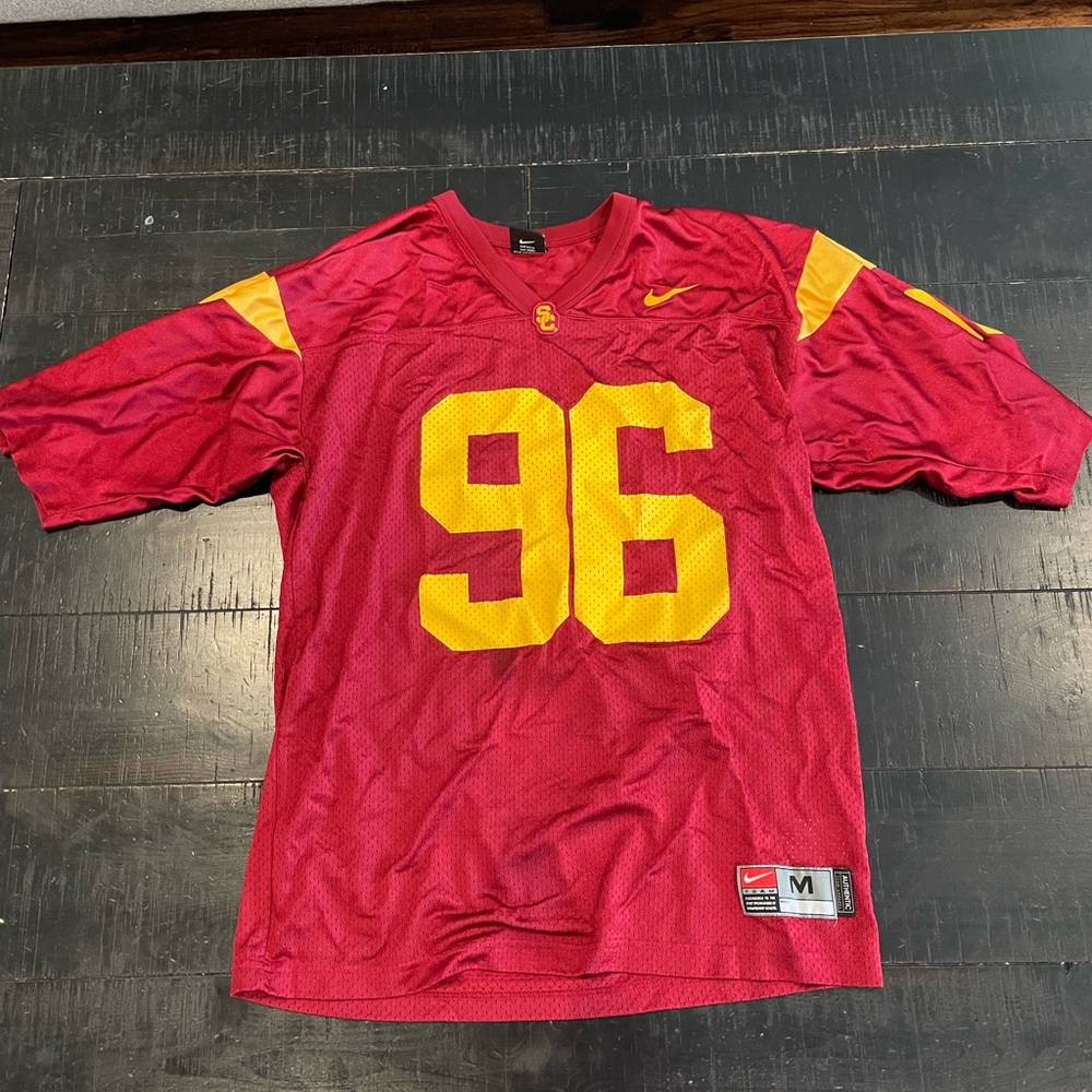 NCAA football USC Trojan jersey, size medium